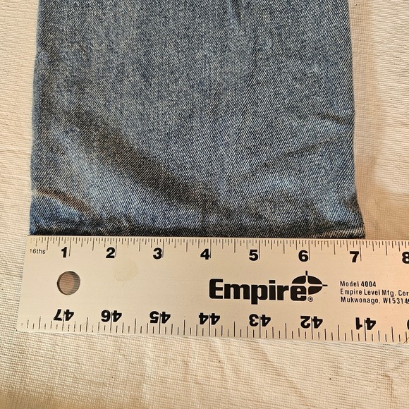 Tempo Paris Design Distressed Embroidered Jeans Ripped Denim Flower Design - Picture 9 of 10